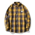 thumbnail image 1 of Aloohaidyvio Mens Flannel Shirt Long Sleeve Button Down Plaid Flannel Shirt, 1 of 6