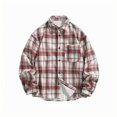 thumbnail image 1 of Aloohaidyvio George Mens Flannel Shirts Cotton Long Sleeve Casual Regular Fit Button Down Plaid Shirts, 1 of 3
