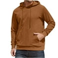 thumbnail image 1 of Aloohaidyvio George Mens Hoodie Pullover Long Sleeve Casual Fashion Sweatshirts Drawstring Gym Hooded Shirt with Kanga Pocket, 1 of 5