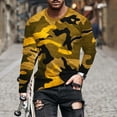 thumbnail image 1 of Aloohaidyvio Mens Printing Long Sleeved T-shirt Round Neck Casual Sports Vacation T-shirt Top, 1 of 5