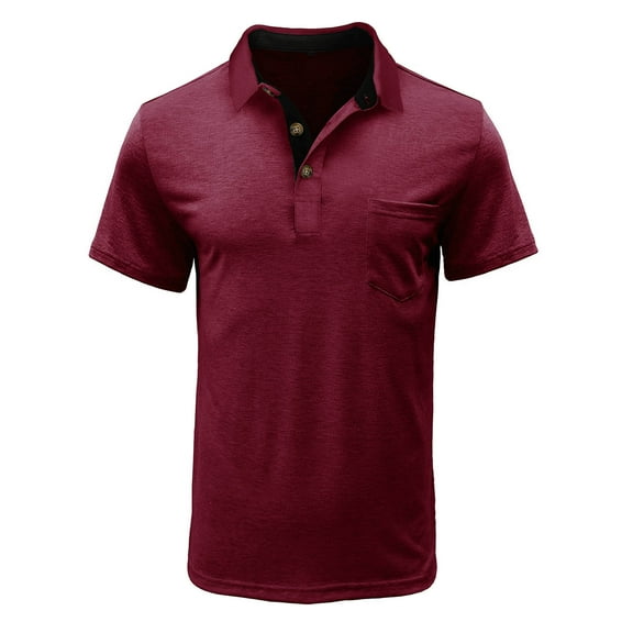 Aloohaidyvio George Polos for Men Quick-Dry Athletic Mens Polo Shirts Short Sleeve Summer Casual Moisture Wicking Golf Shirt Wine 3XL