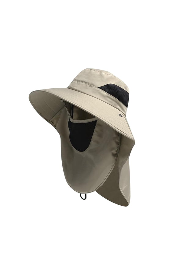 George Summer Outdoor Sun Protection Fishing Cap Neck Face Flap Hat Wide Brim