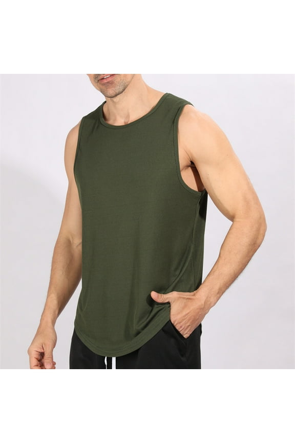George Tank Tops for Men Big and Tall,Men's Tank Tops Quick Dry Workout Swim Beach Shirts Sleeveless Shirts for Bodybuilding Gym Fitness Training