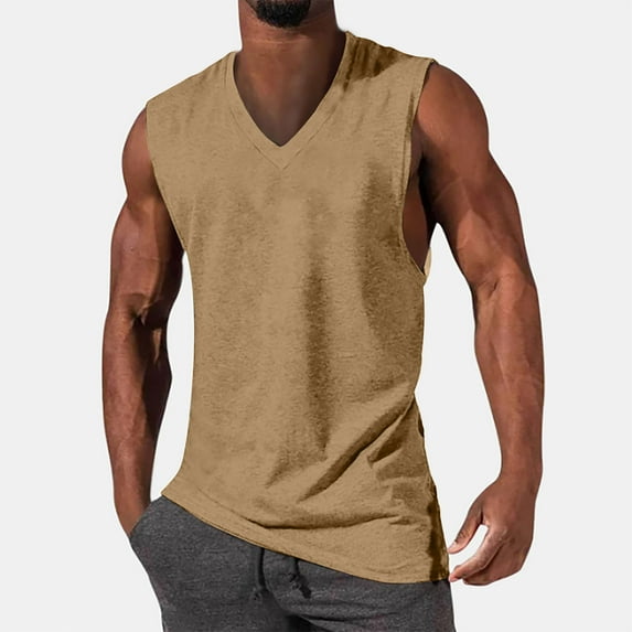 Aloohaidyvio George Tank Tops for Men Big and Tall,Men's Tank Top Workout Quck Dry Sleeveless Gym Muscle Shirts Summer Swim Beach Tops