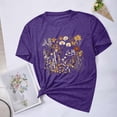 thumbnail image 1 of Aloohaidyvio Graphic T Shirts for Women,Summer Women's Boho Flower Crew Neck T Shirt 2024 Spring Vintage Flowers Printed Shirt Colorful Wildflower Casual Botanical Tops Tee, 1 of 4