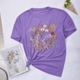 thumbnail image 1 of Aloohaidyvio Graphic T Shirts for Women,Summer Womens Vintage Flowers Crew Neck Printed Shirt Spring Boho Flower Graphic Tee 2024 Wildflower Botanical Short Sleeve T Shirt, 1 of 4