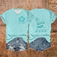 thumbnail image 1 of Aloohaidyvio Graphic T Shirts for Women,Summer Women's Vintage Beach Shirt Spring Short Sleeve Crew Neck T-Shirt 2024 Casual Graphic Tees, 1 of 3