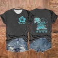 thumbnail image 1 of Aloohaidyvio Graphic T Shirts for Women,Summer Women's Vintage Beach Shirt Spring Short Sleeve Crew Neck T-Shirt 2024 Casual Graphic Tees, 1 of 3
