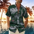thumbnail image 1 of Aloohaidyvio Hawaiian Shirts for Men Big and Tall,Men Hawaiian Short Sleeve Beach Shirt Printed Summer Casual Shirts, Shirts for Men Army Green XL, 1 of 5