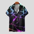thumbnail image 1 of Aloohaidyvio Hawaiian Shirts for Men Big and Tall,Mens Shirt 3D Printed Hawaiian Short Sleeved Lapel Shirt Fashion Casual Beach Shirt Top, Shirts for Men Black S, 1 of 6