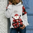 thumbnail image 1 of Aloohaidyvio Hoodies,Christmas Plaid Print Graphic Sweatshirt for Women Long Sleeve Pullover Shirt Blouse, 1 of 5