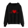 thumbnail image 1 of Aloohaidyvio Hoodies,Womens Fashion Sweatshirt Casual Long Sleeve Print Hooded Pocket Tops Blouse, 1 of 5