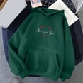 thumbnail image 1 of Aloohaidyvio Hoodies,Womens Hooded Button Loose Long-Sleeved Blouse Sweater, 1 of 4