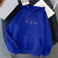 thumbnail image 1 of Aloohaidyvio Hoodies,Womens Hooded Button Loose Long-Sleeved Blouse Sweater, 1 of 4