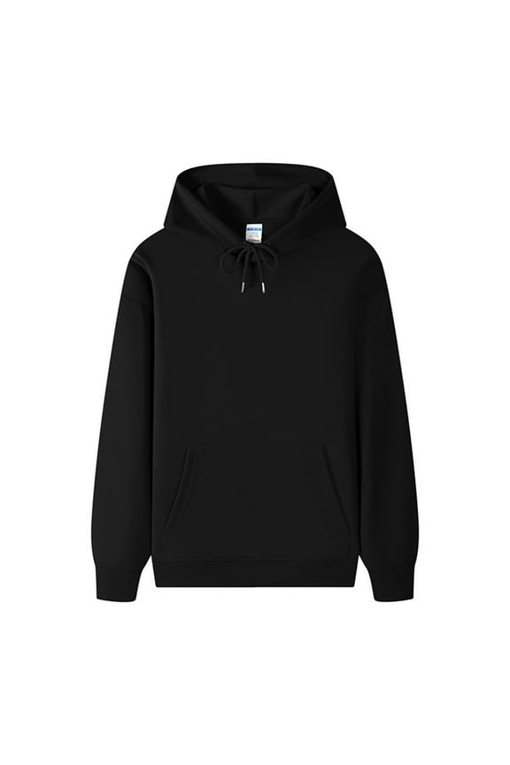 Hoodies for Men Big and Tall,Men's Solid Pullover Hoodies Sports Soft Blend Fleece Hooded Sweatshirts with Kangaroo Pocket