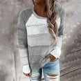 thumbnail image 1 of Aloohaidyvio Hoodies for Women,Women Long Sleeves Sweater Casual Patchwork Blouse Tops, 1 of 5