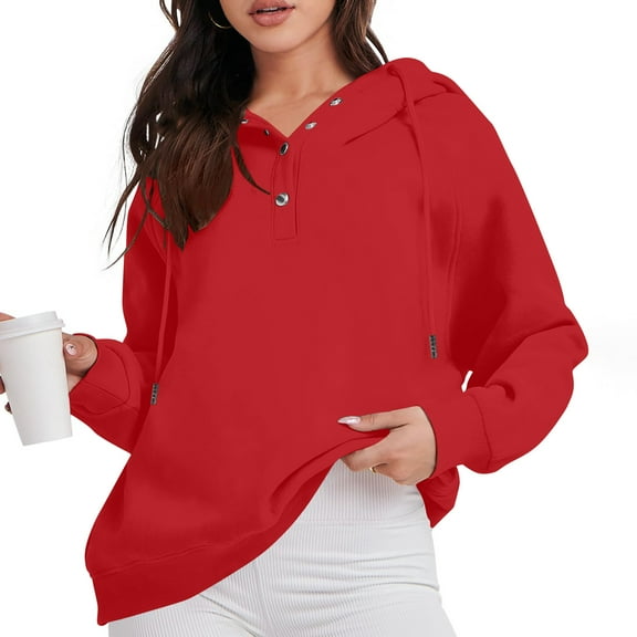 Aloohaidyvio Hoodies for Women,Womens Casual Color Long Sleeve Zipper Pullover Hooded Tops with Pocket
