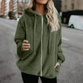 thumbnail image 1 of Aloohaidyvio Jackets Plus Size,Fashion Womens Warm Faux Coat Jacket Winter Zipper Solid Long Sleeve Outerwear Jacket, 1 of 6