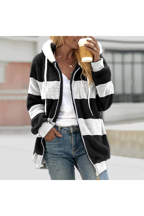 Jackets Plus Size,Womens Sweatshirt V-Neck Pullover Tops Long Sleeve Hooded Blouse