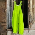 thumbnail image 1 of Aloohaidyvio Jumpsuits for Women Casual Summer Rompers Sleeveless Loose Spaghetti Strap Baggy Overalls Jumpers with Pockets 2024 Mint Green XL, 1 of 5