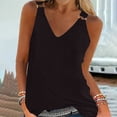 thumbnail image 1 of Aloohaidyvio Ladies Tops ,Women Summer Vest Pullover Blouse Short Sleeveless Solid And Printed Tops Tank, 1 of 5