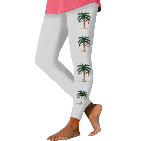 Aloohaidyvio Leggings Christmas for Women,Women High Waisted Yoga Pants Tummy Control Full Length Workout Pants Lounge Long Legging