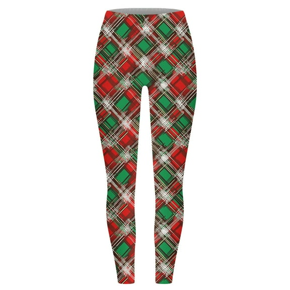 Aloohaidyvio Leggings Christmas for Women,Womens High Waist Workout Leggings Printed Tummy Control Running Sports Yoga Pants