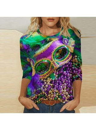 .com: Mardi Gras 1 Dollar Items only Sales Today Clearance Western  Sweatshirts for Women 21st Birthday Shirts for Women bat Shirt Women Blouse  Shirt Women Bodysuit Shirts for Women(01-Black,Small) : Clothing, Shoes