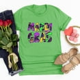 thumbnail image 1 of Aloohaidyvio Mardi Gras Clothing,Womens Mardi Gras Shirts Crewneck Printed Short Sleeve Loose T-shirt, Clothing, 1 of 4