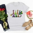 thumbnail image 1 of Aloohaidyvio Mardi Gras Shirts,Womens Mardi Gras Shirts Crewneck Printed Short Sleeve Loose T-shirt, Clothing, 1 of 4