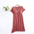 thumbnail image 1 of Aloohaidyvio Maternity Dresses for Women,Women's V-neck Short Sleeved Postpartum Dress Pregnant Breastfeeding Dress Short Sleeved V-neck Dresses for Baby Shower/Photoshoo, 1 of 3
