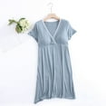 thumbnail image 1 of Aloohaidyvio Maternity Dresses for Women,Women's V-neck Short Sleeved Postpartum Dress Pregnant Breastfeeding Dress Short Sleeved V-neck Dresses for Baby Shower/Photoshoo, 1 of 3