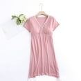 thumbnail image 1 of Aloohaidyvio Maternity Dresses for Women,Women's V-neck Short Sleeved Postpartum Dress Pregnant Breastfeeding Dress Short Sleeved V-neck Dresses for Baby Shower/Photoshoo, 1 of 3