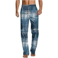 thumbnail image 1 of Aloohaidyvio Men's Flannel Pajama Pants Plaid PJ Bottoms Soft Warm Cotton Microfleece Lounge Sleepwear with Pockets, 1 of 5
