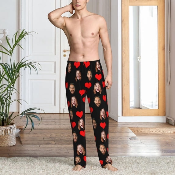 Aloohaidyvio Men's Pajama Pant,Soft Mens Lounge Pants Sleep Bottoms with Pockets Drawstring