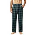 thumbnail image 1 of Aloohaidyvio Men's Pajama Pants Comfy Soft Lounge Plaid PJ Bottoms with Pockets, 1 of 5