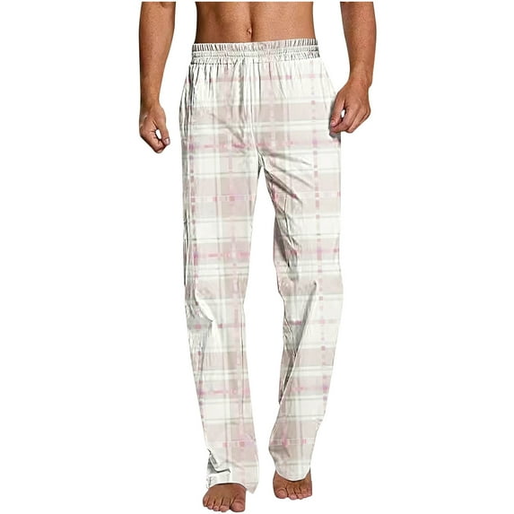 Aloohaidyvio Men's Pajama Pants Sleepwear Pajama Pant with Pockets Lounge Pajama Bottoms for Men