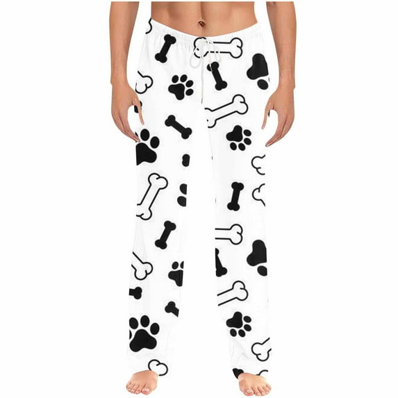 Aloohaidyvio Men's Pajama Pants Super Soft Sleep Lounge Pants Pjs Bottoms with Pockets