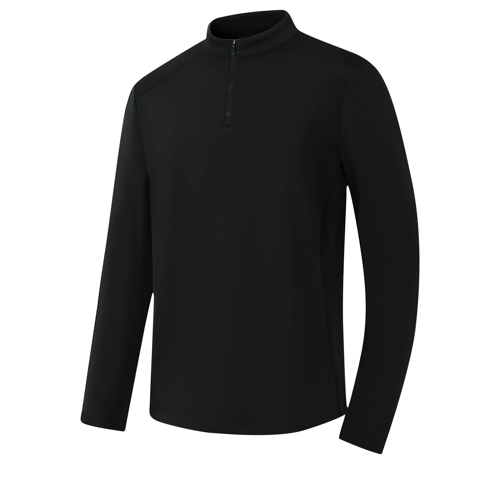 Aloohaidyvio Men's Running Shirt Long Sleeve Performance Zip Pullover