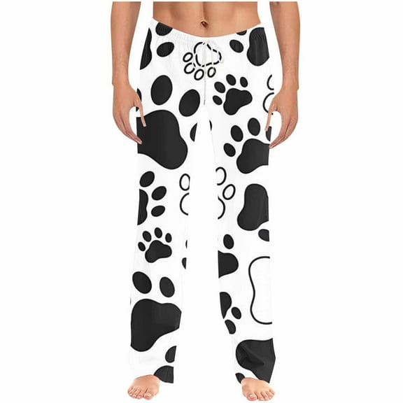 Aloohaidyvio Mens Cotton Pajama Pants,Lightweight Soft Lounge Pant with Pockets Sleep Pj Bottoms for Men