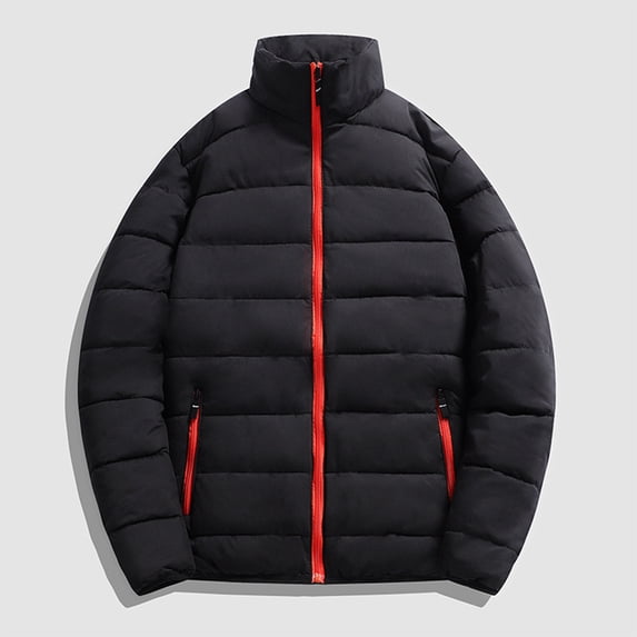 Aloohaidyvio Mens Jackets Men's Puffer Jacket Packable Lightweight Puffy Jackets with Zippered Pockets Down Alternative Winter Coat