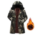 thumbnail image 1 of Aloohaidyvio Mens Jackets Clearance Men's Winter Jacket Thicken Warm Camouflage Coat Warm Puffer Jacket with Hood, 1 of 6