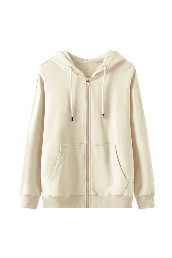Mens Jackets Men's Zip Up Hoodie Lightweight Long Sleeve Basic Slim Fit Cotton SweatShirt with Pocket