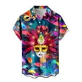 thumbnail image 1 of Aloohaidyvio Mens Mardi Gras Shirts Funny Hawaiian Shirts for Men Party Shirts Tropical Vacation Shirts Mardi Gras Clothing, 1 of 4