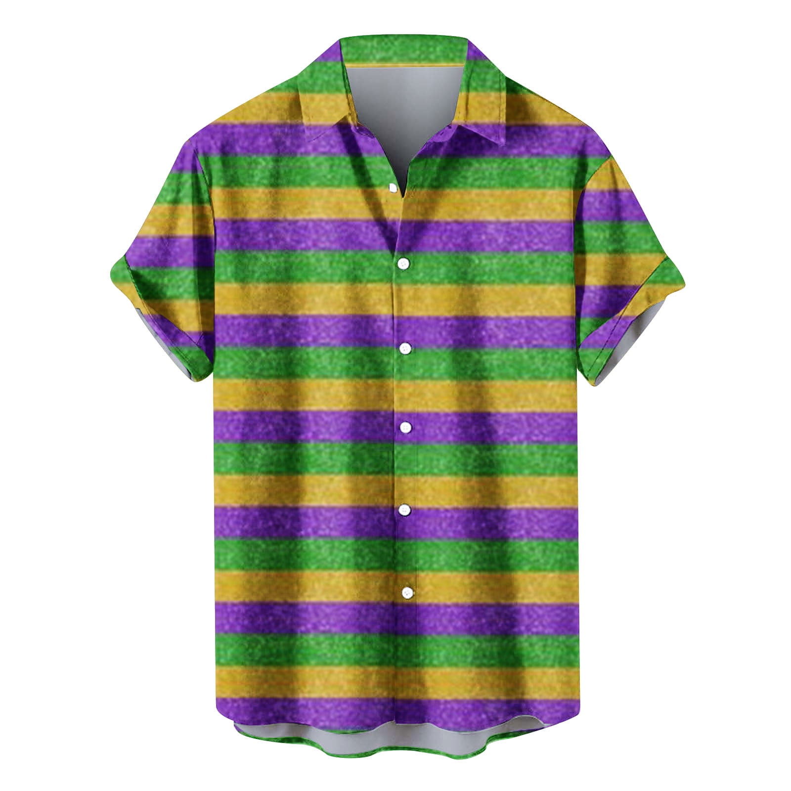 Aloohaidyvio Mens Mardi Gras Shirts Men