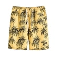 thumbnail image 1 of Aloohaidyvio George Mens Summer Hawaiian Beach Surf Pants With Pockets Quick Dry Sports Drawstring Shorts, 1 of 5