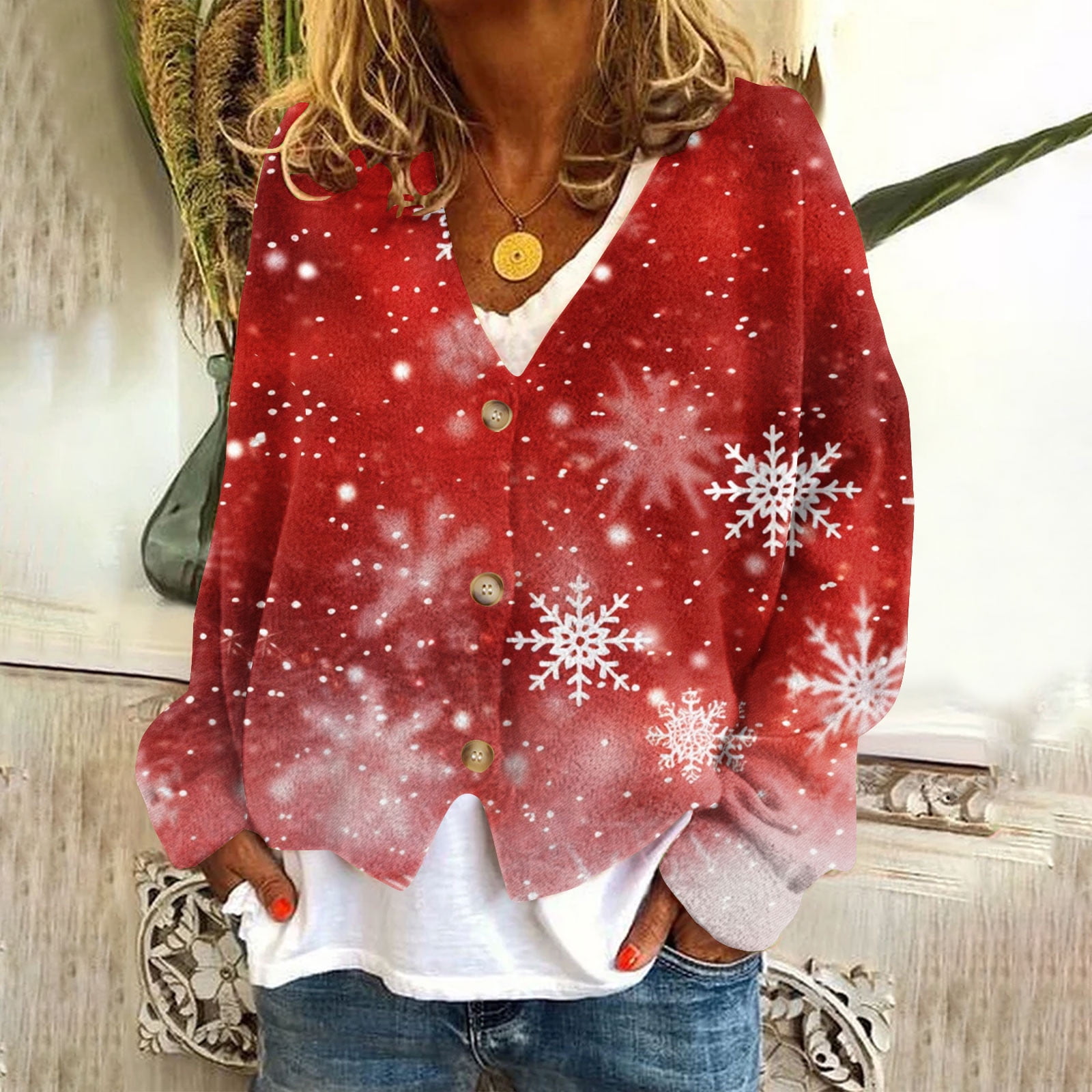 Aloohaidyvio No Boundaries Christmas Sweater,Women Christmas Open