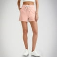 thumbnail image 1 of Aloohaidyvio Ribbed Shorts for Women No Boundaries Drawstring High Waisted Athletic Casual Shorts with Pockets, 1 of 7