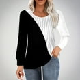 thumbnail image 1 of Aloohaidyvio Long Sleeve Tops,Women's Casual Long-sleeved Loose Round Neck Non-positioned Printed Top, 1 of 4