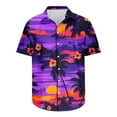 thumbnail image 1 of Aloohaidyvio No Boundaries Men's Palm Shirt Short Sleeve Casual Button Down Hawaiian Vacation Allover Shadow Shirts, 1 of 6